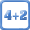 4 plus 2