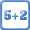 5 plus 2